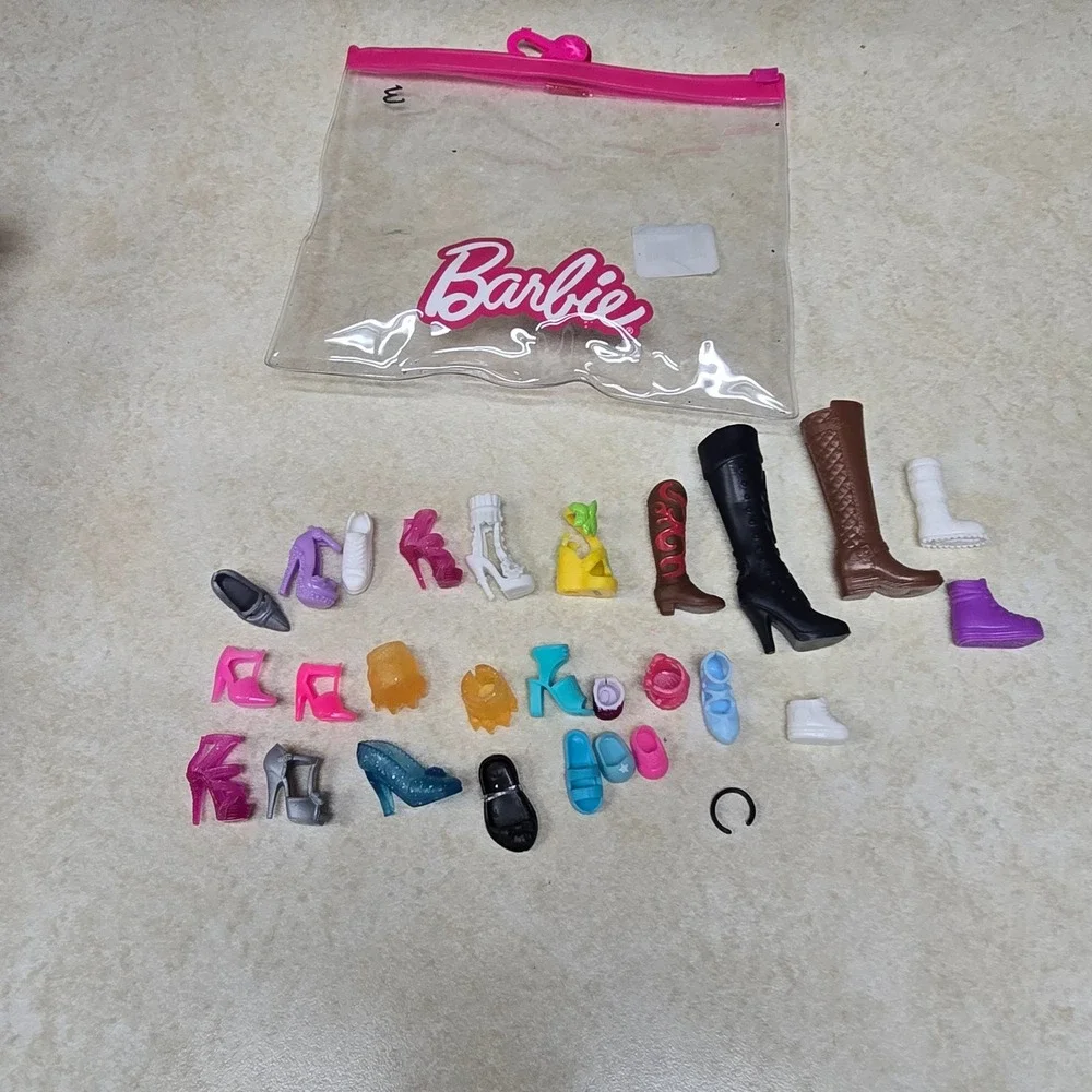Barbie Doll Shoe Lot Assorted Heels Boots Sneakers‎ Sandals Replacement Single